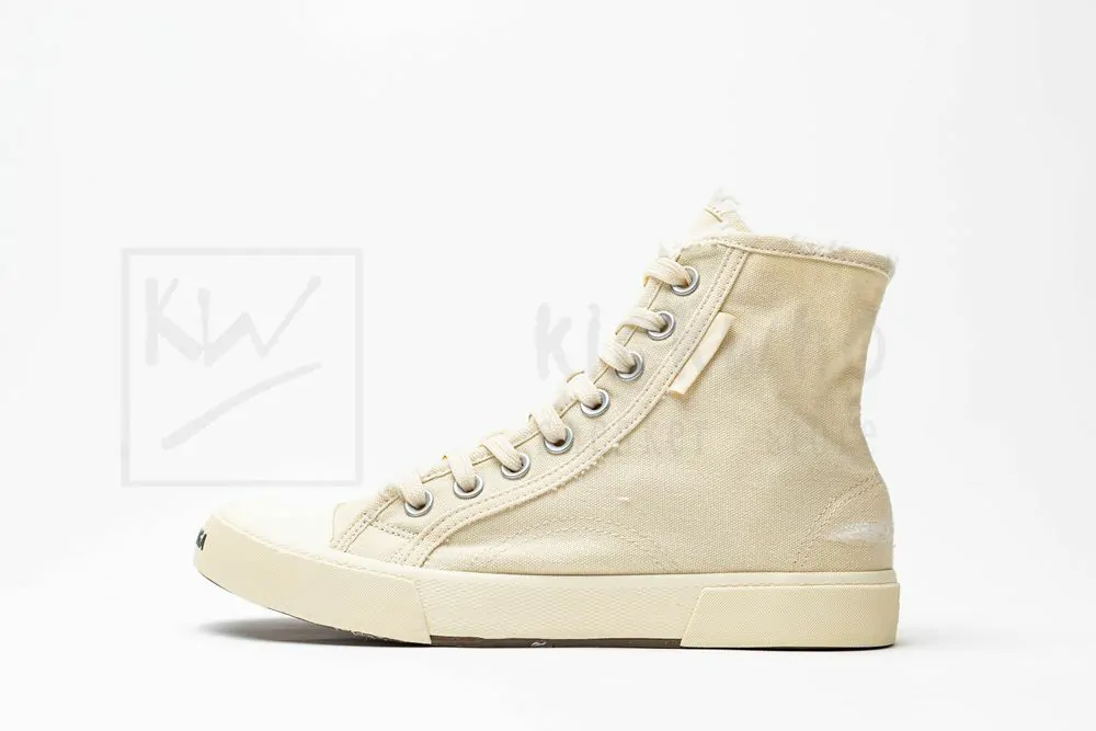 balenciaga paris high top sneaker in white