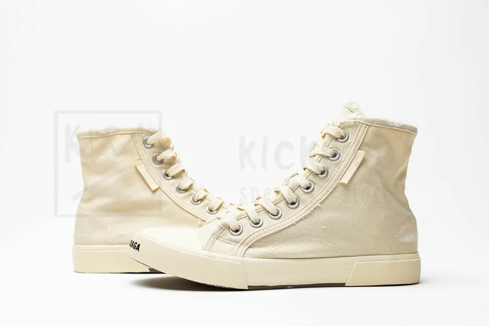 balenciaga paris high top sneaker in white