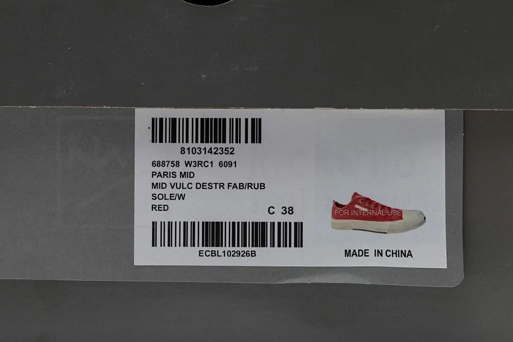 balenciaga paris low sneaker in red