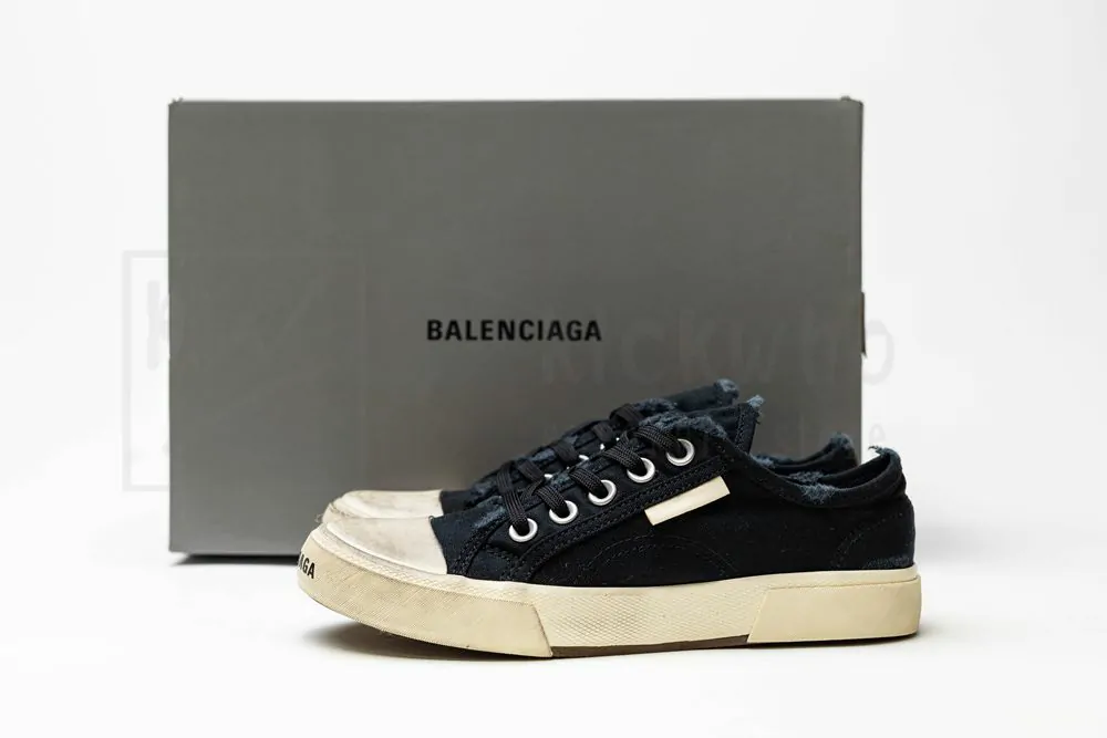 balenciaga paris low sneaker in black