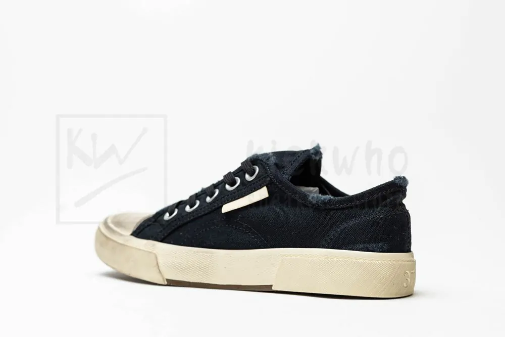 balenciaga paris low sneaker in black