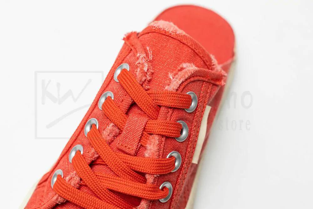 balenciaga paris sneaker mule in red