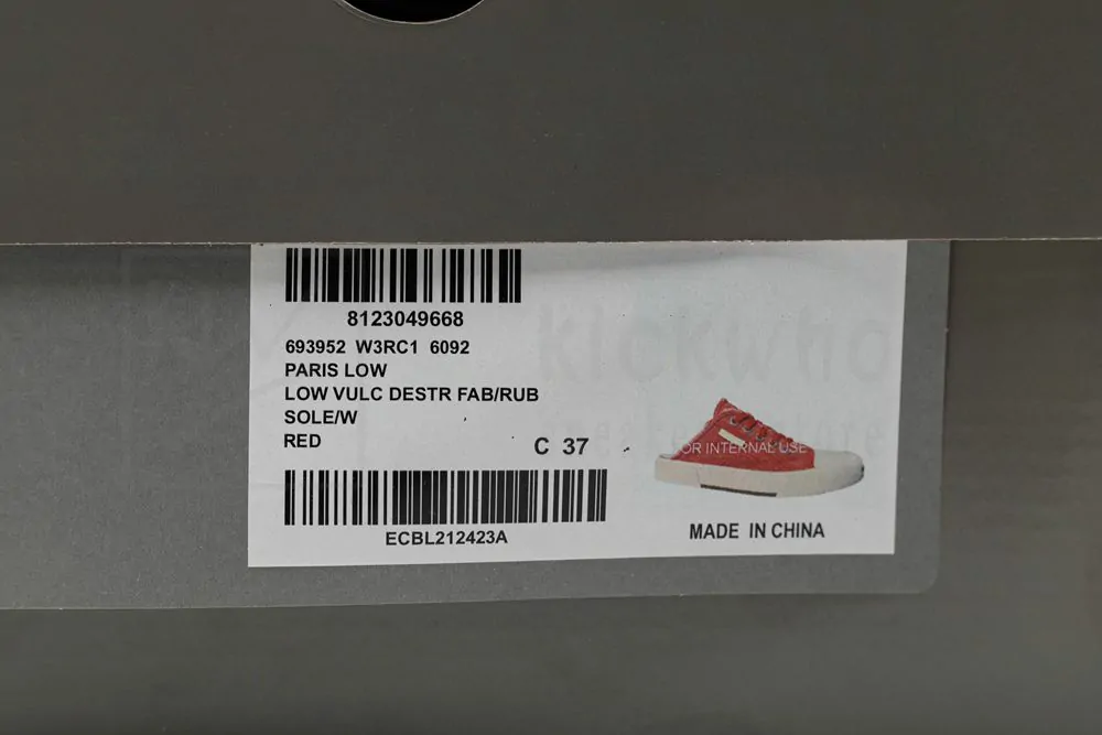 balenciaga paris sneaker mule in red