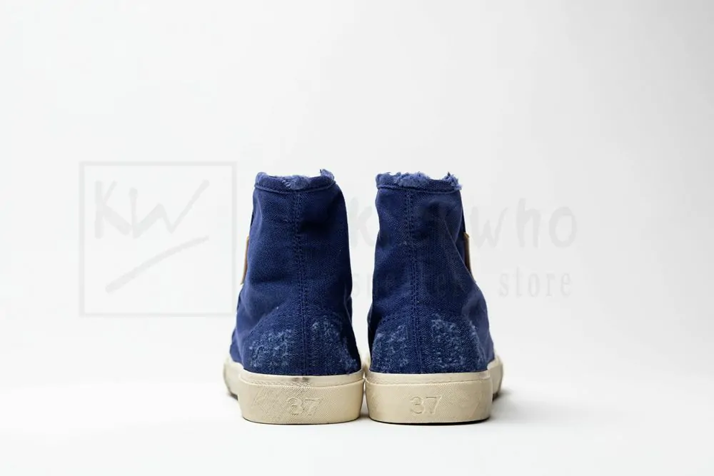 balenciaga paris high top sneaker in blue