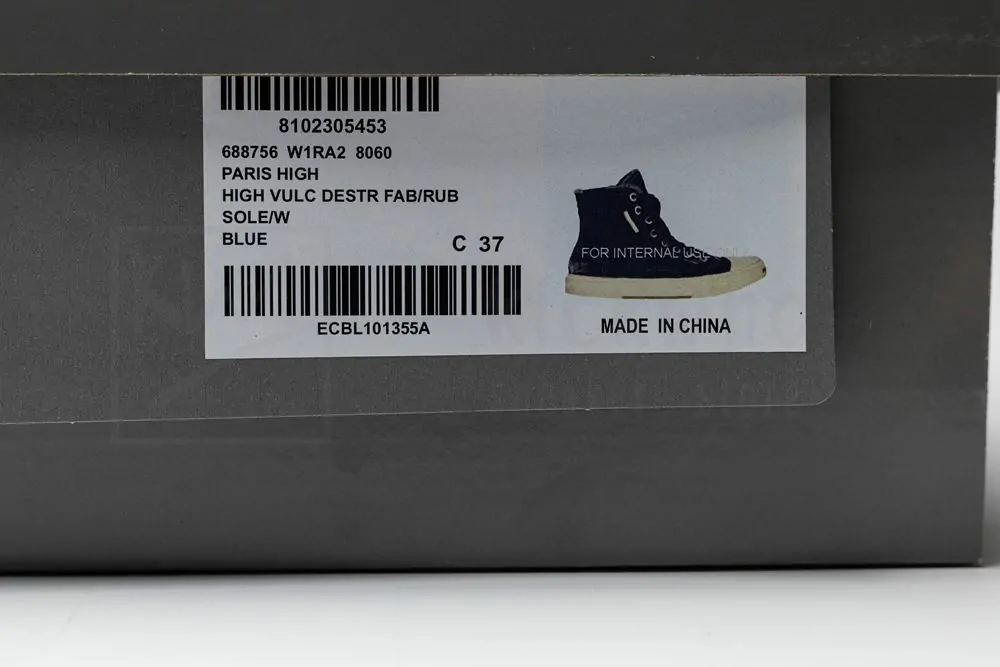 balenciaga paris high top sneaker in blue