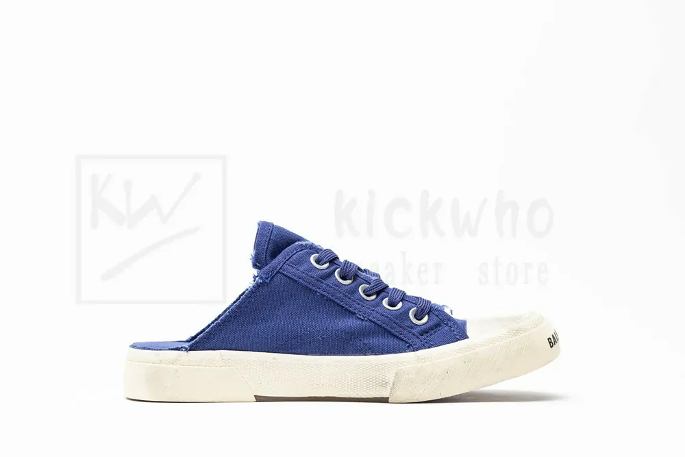 balenciaga paris sneaker mule in blue