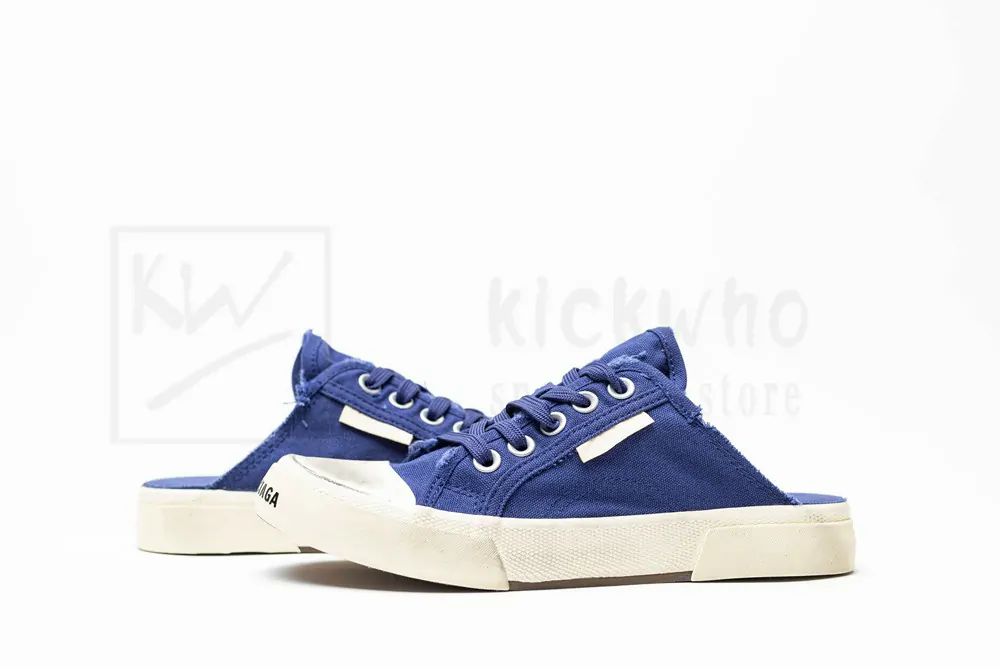 balenciaga paris sneaker mule in blue