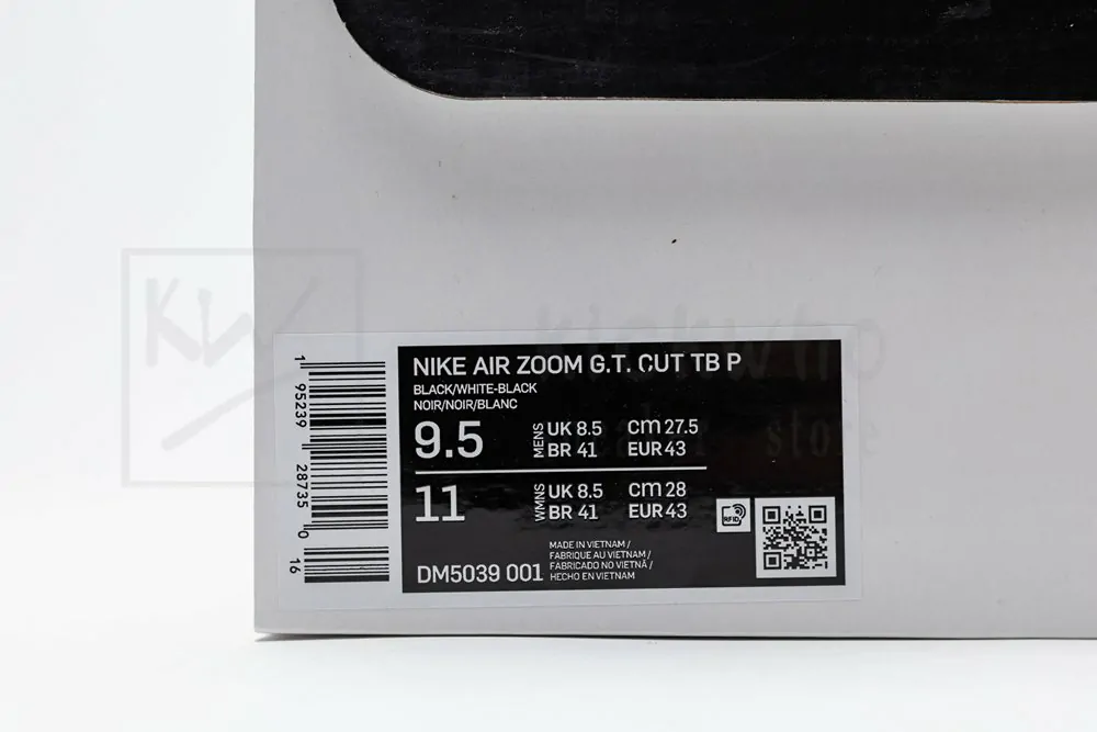 air zoom gt cut tb black white