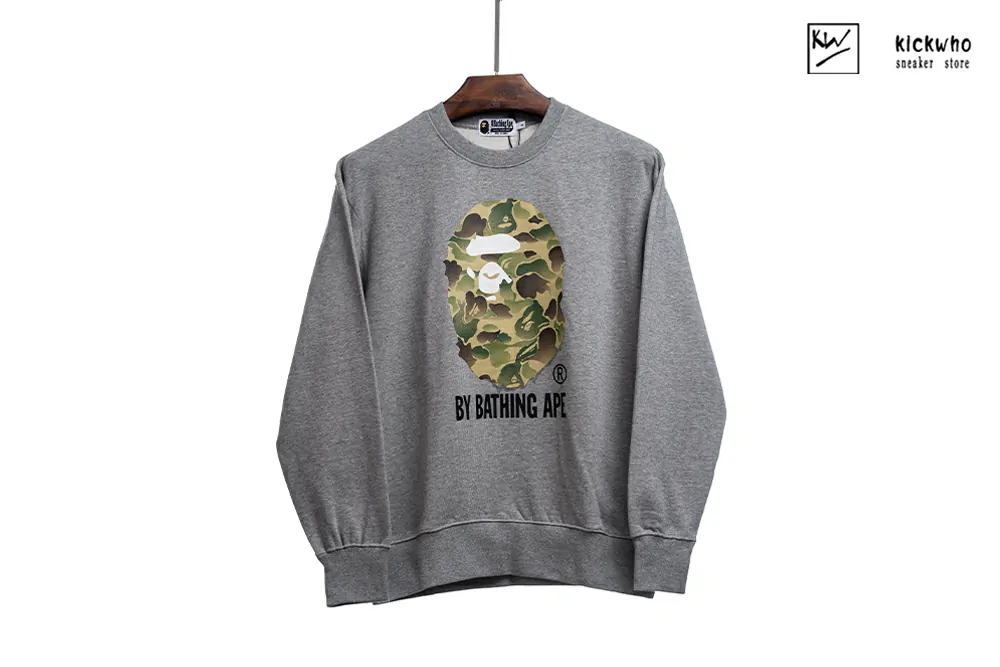 bape a bathing ape 11 crewneck grey