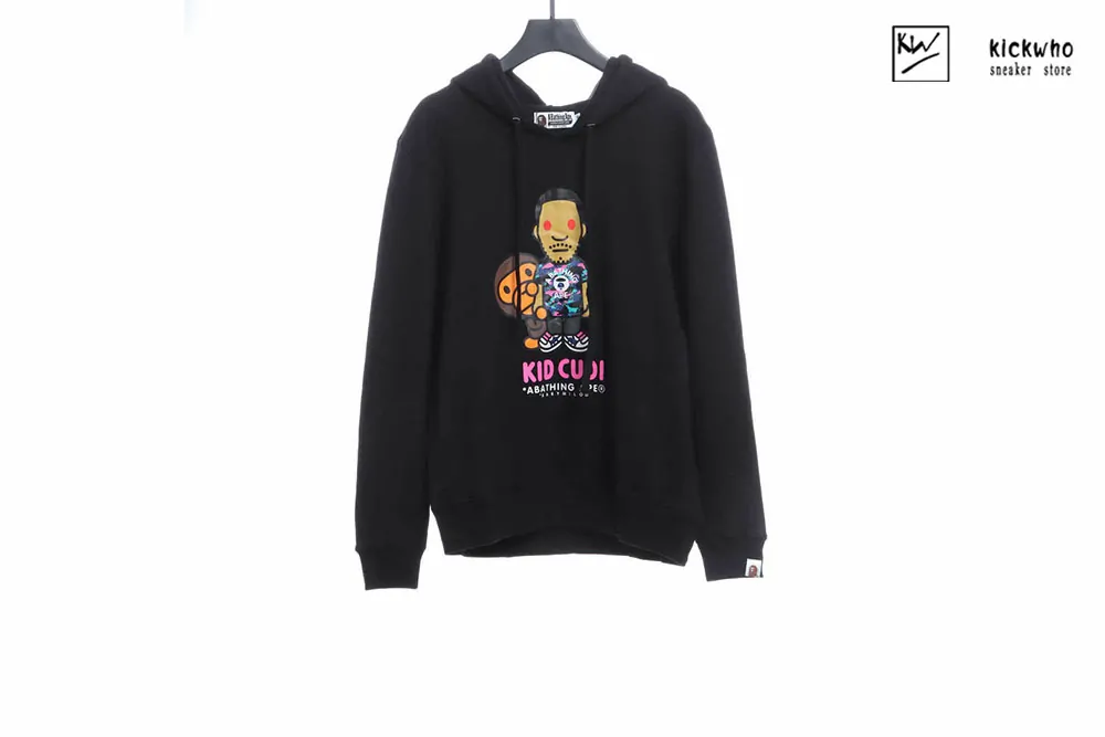 bape x kid cudi hoodie black