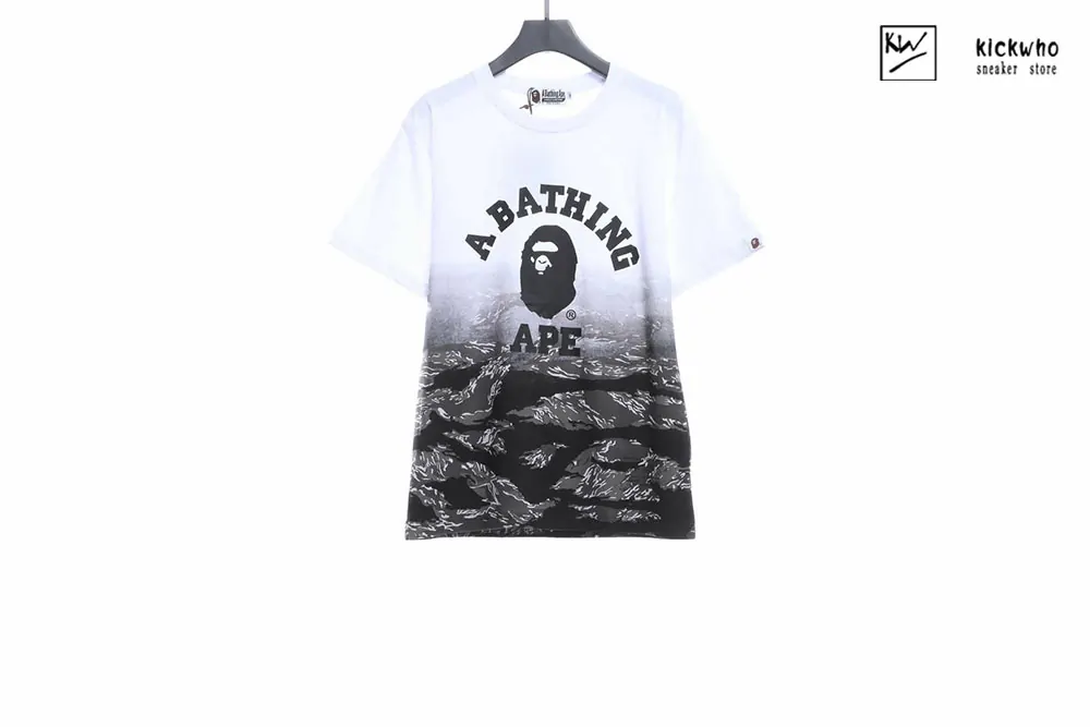 bape tiger camo gradation t-shirt black