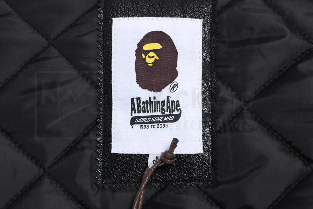 bape logo baseball jacket