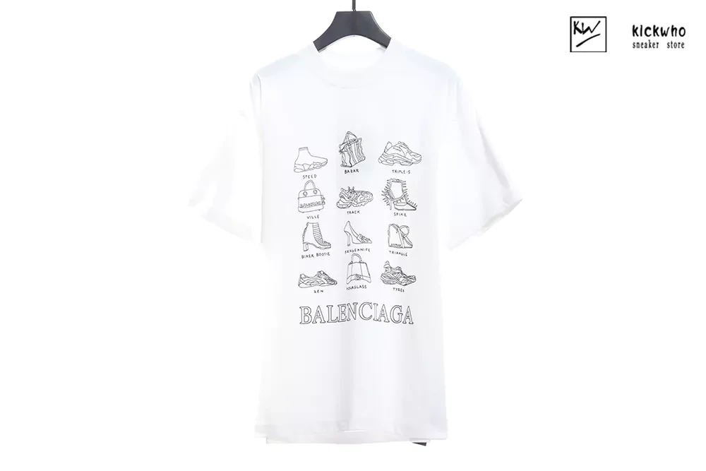 balenciaga ss21 shopping t-shirt white