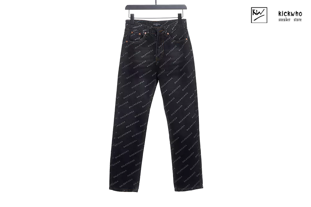 balenciaga barrage denim pants