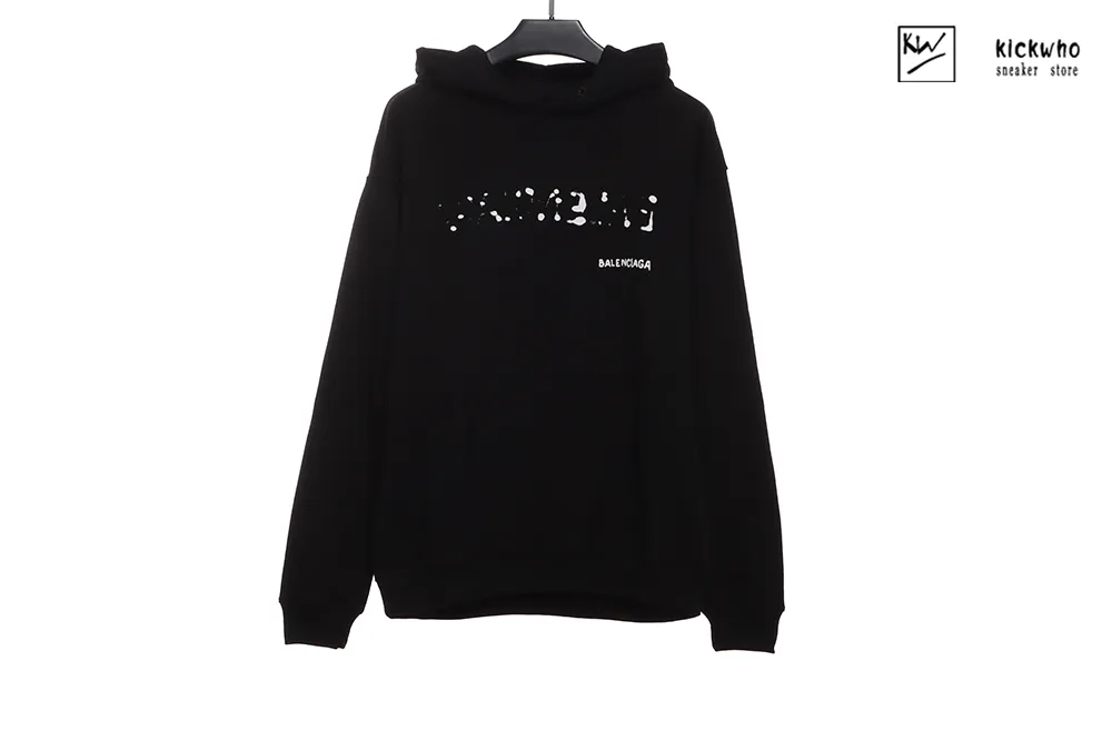 balenciaga incomplete letter hoodie