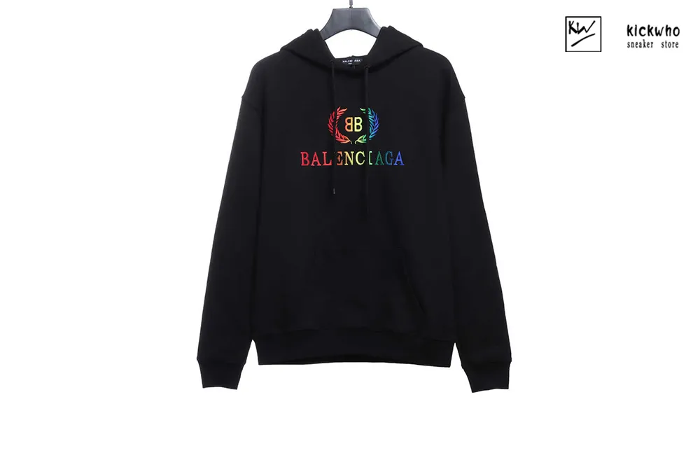 balenciaga rainbow wheat ear hoodie