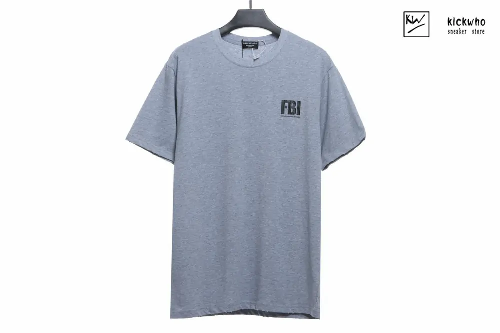 balenciaga fbi t-shirt grey