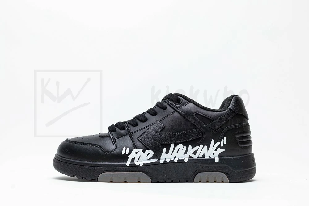 off-white out of office for walking - black white