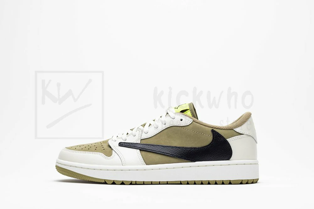 godkiller travis scott x air jordan 1 low golf neutral olive