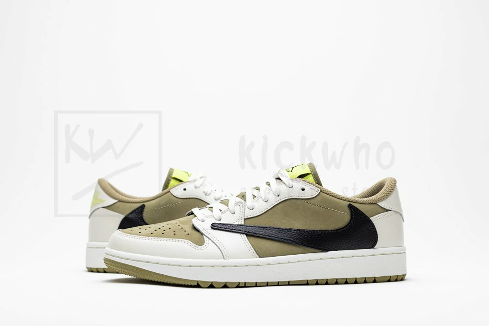 godkiller travis scott x air jordan 1 low golf neutral olive