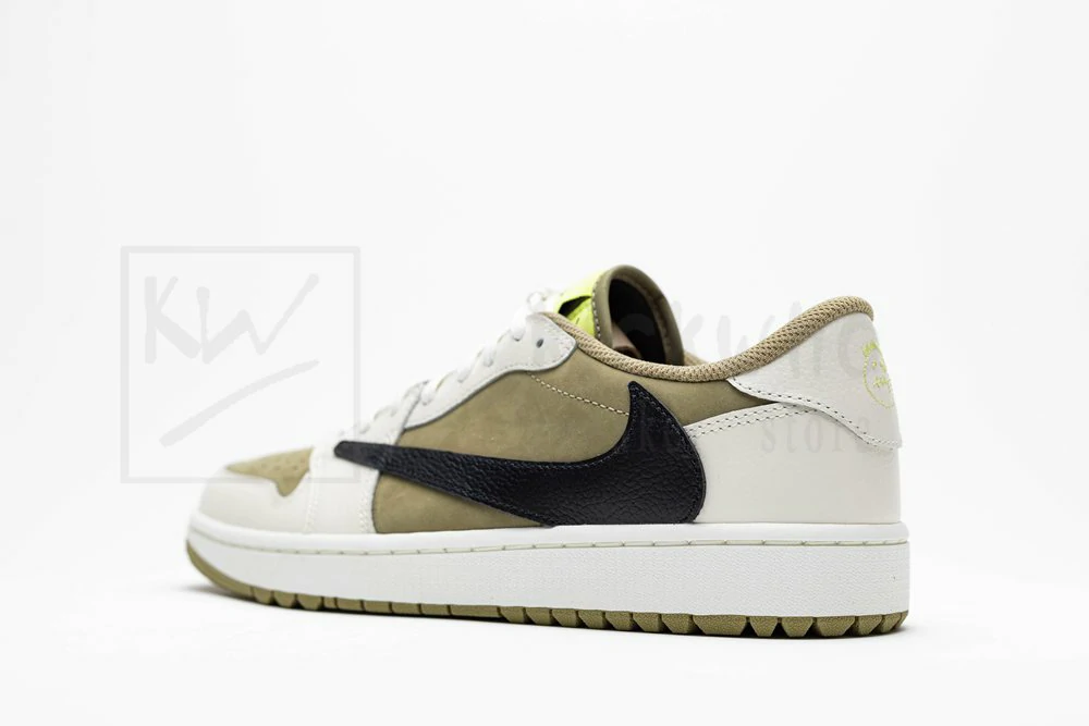 godkiller travis scott x air jordan 1 low golf neutral olive