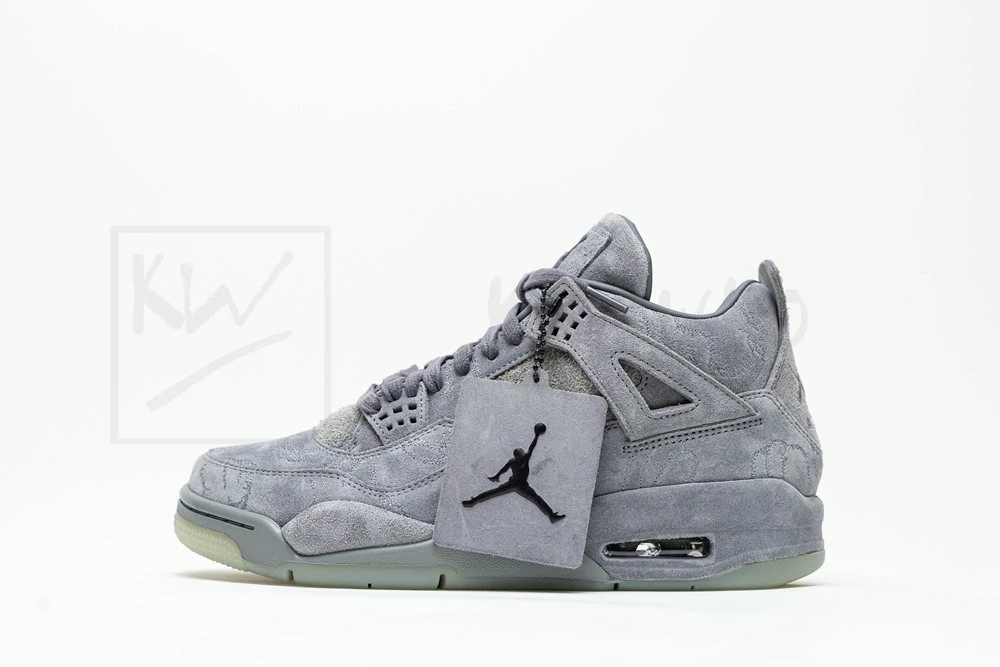 godkiller kaws x air jordan 4 retro cool grey (size up to 16)