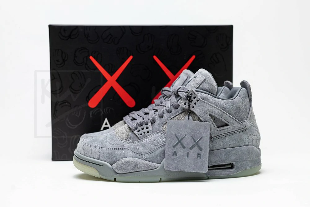 godkiller kaws x air jordan 4 retro cool grey (size up to 16)