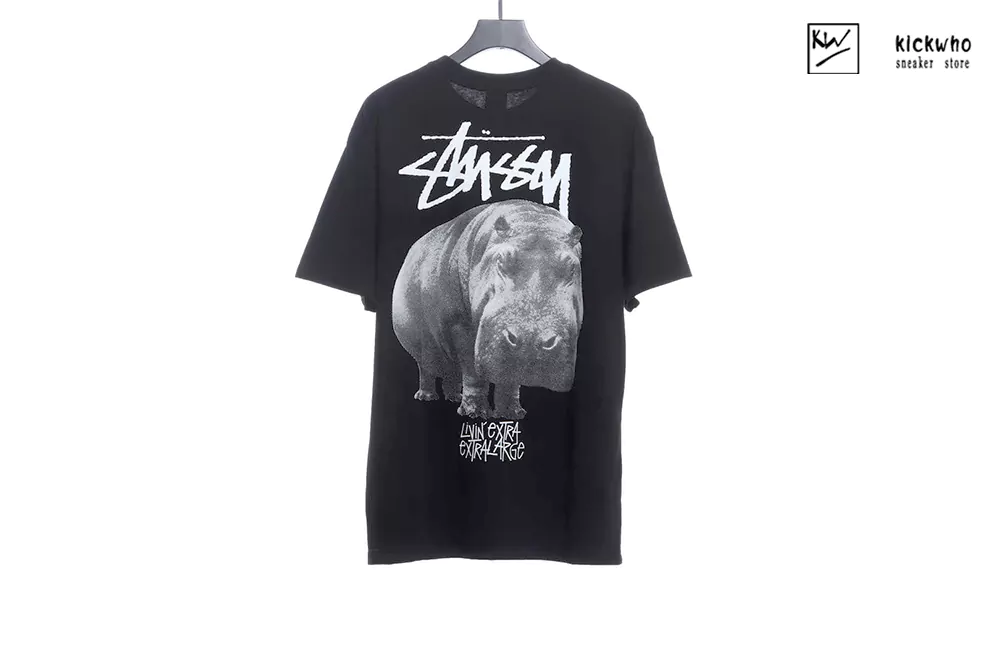 stussy hippo t-shirt black