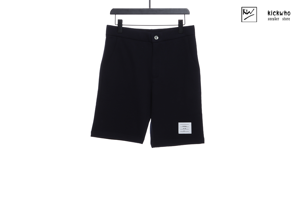 thom browne pocket shorts black