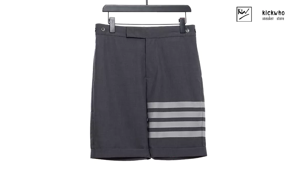 thom browne suit shorts grey