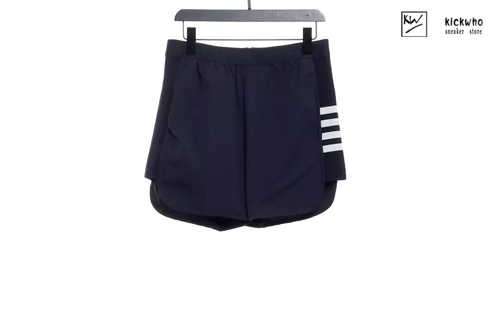 thom browne quick-dry shorts black