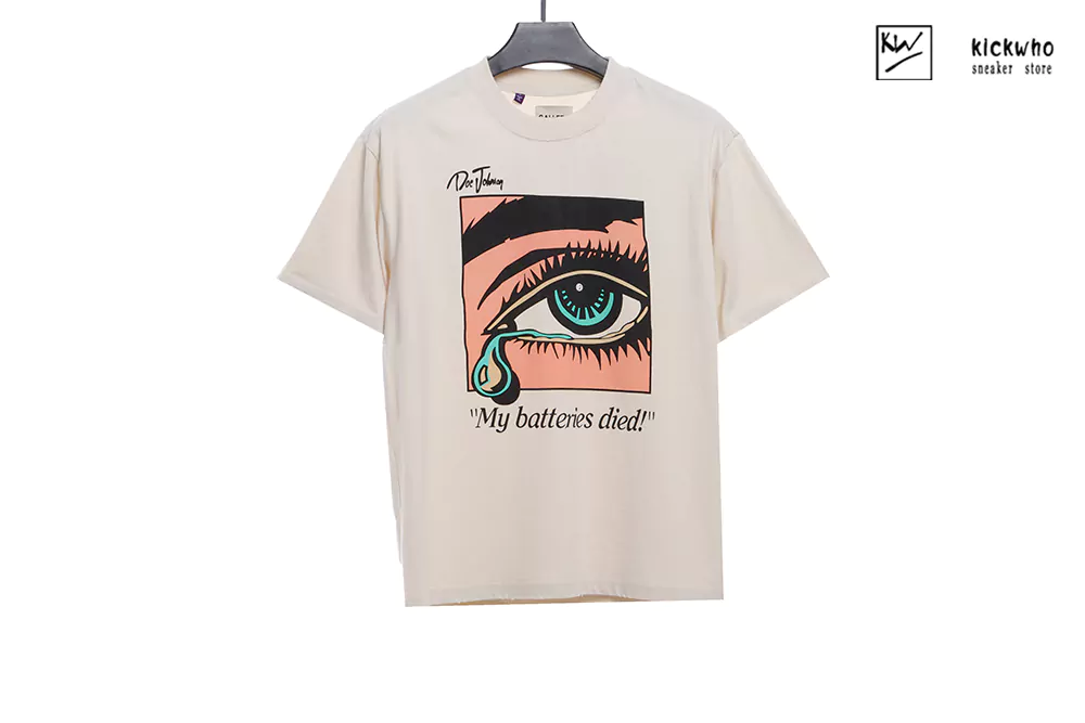 gd tearful eye pattern t-shirt cream