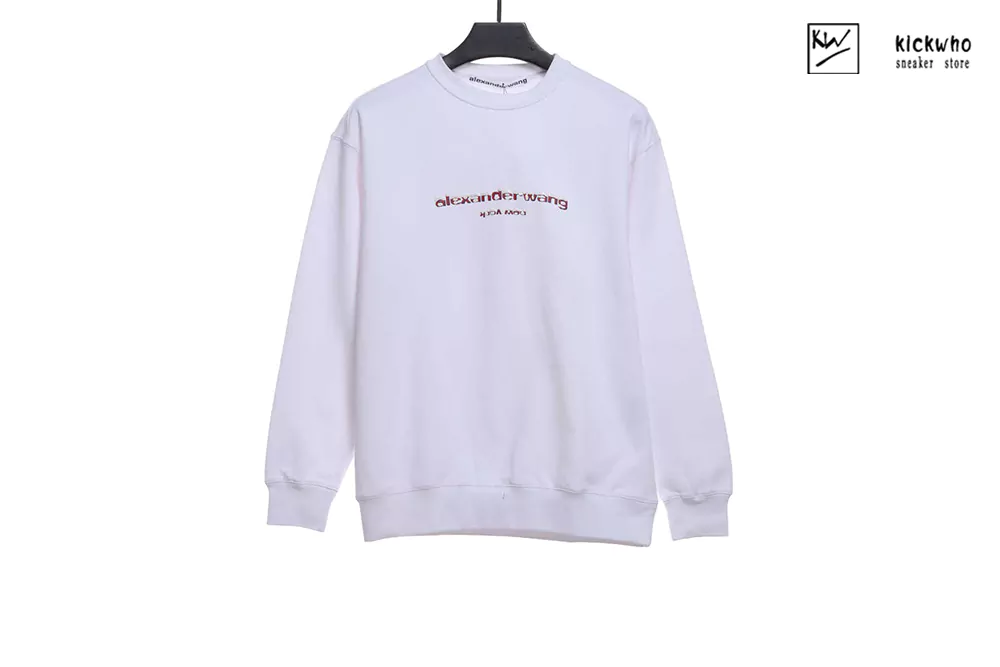 alexander wang snowflake letter crewneck