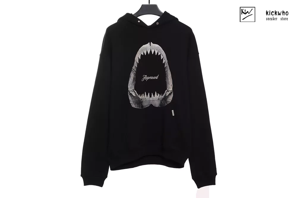 represent megalodon hoodie black