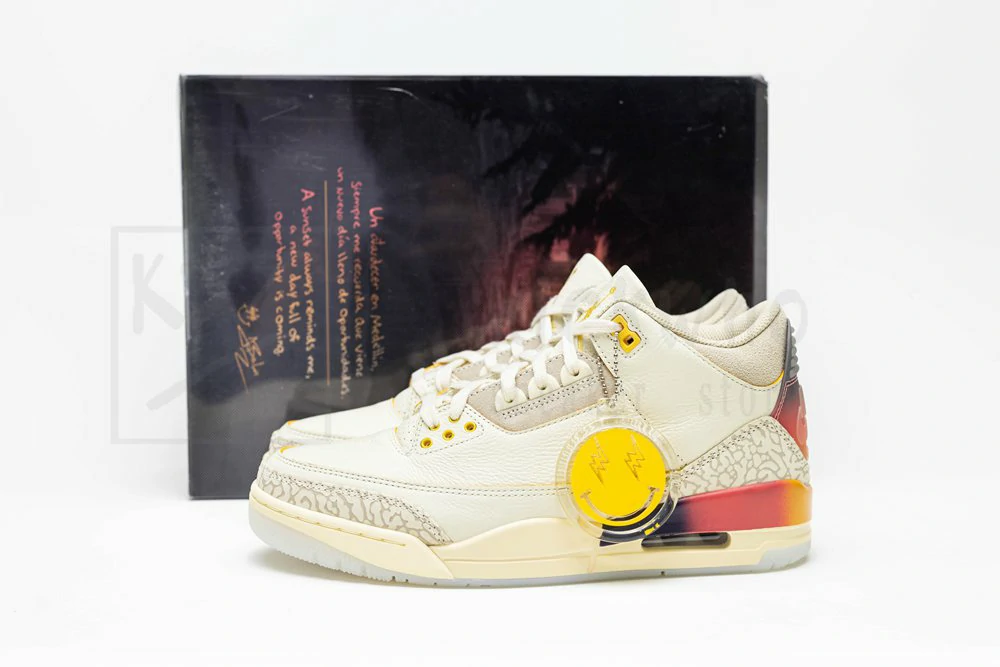 godkiller j. balvin x air jordan 3 retro medellín sunset