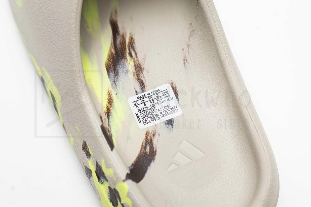 yeezy flaming slides yellow brown