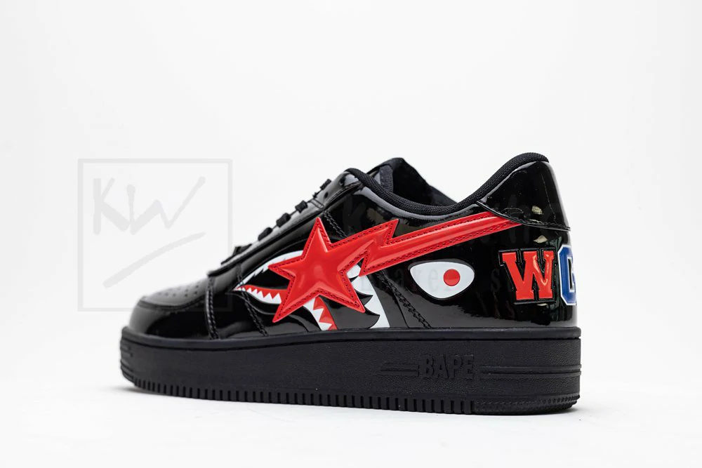 bapesta low m2 shark face - black