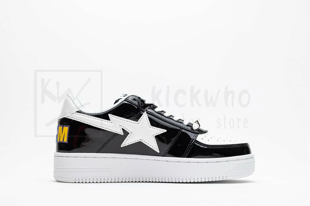 bapesta low m1 shark face - black