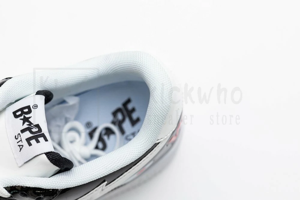 bapesta low m1 shark face - black