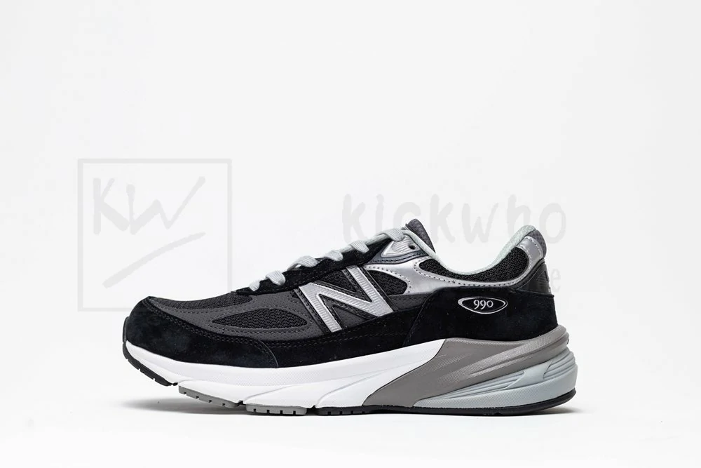 990v6 made in usa black silver