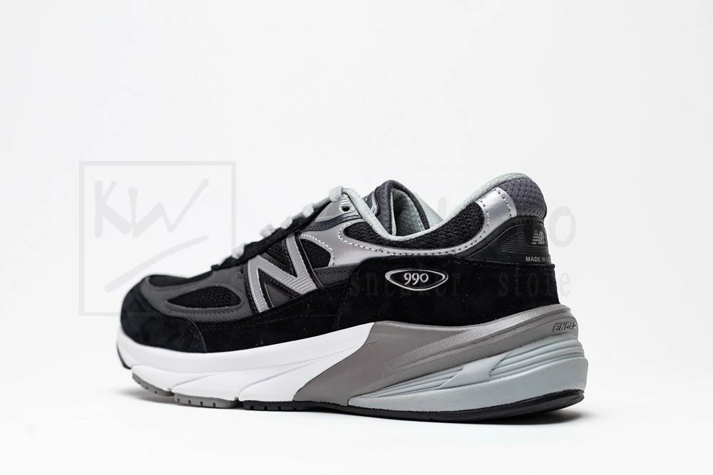 990v6 made in usa black silver