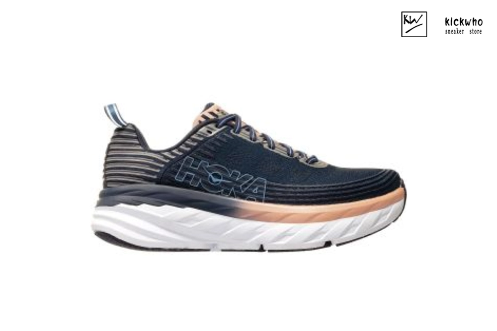 hoka bondi 6 blue pink white