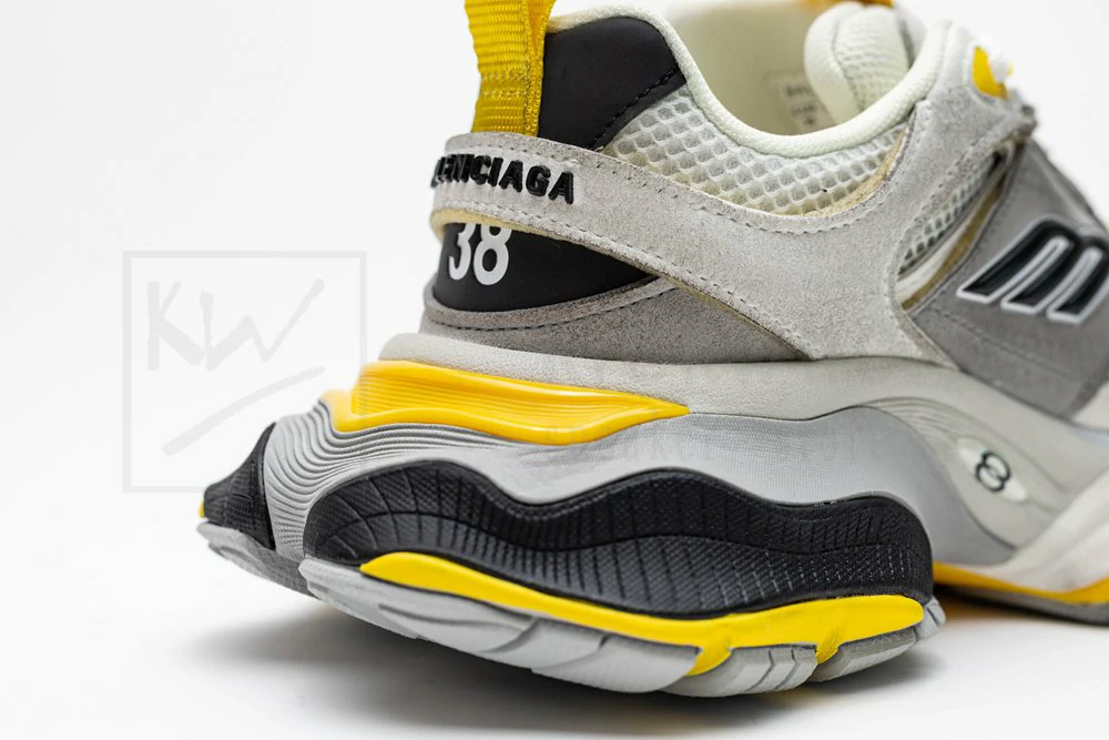 balenciaga cargo sneakers grey yellow