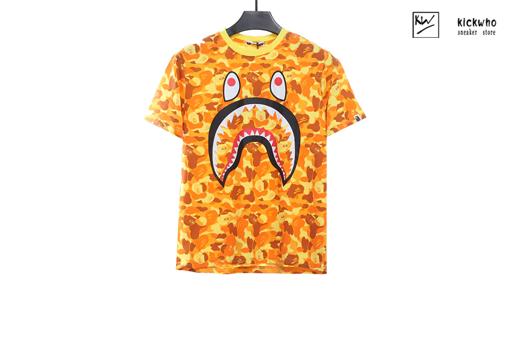 bape 3 head t-shirt yellow