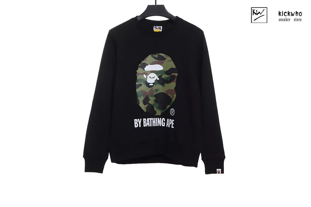 bape camo by bathing ape crewneck black