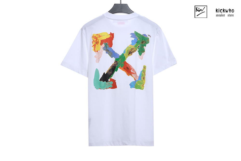 offwhite brush arr over skate t-shirt white