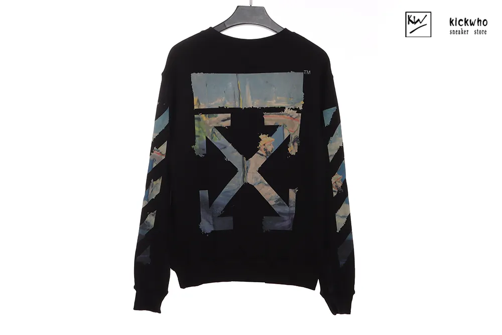 off-white 19ss boat crewneck black