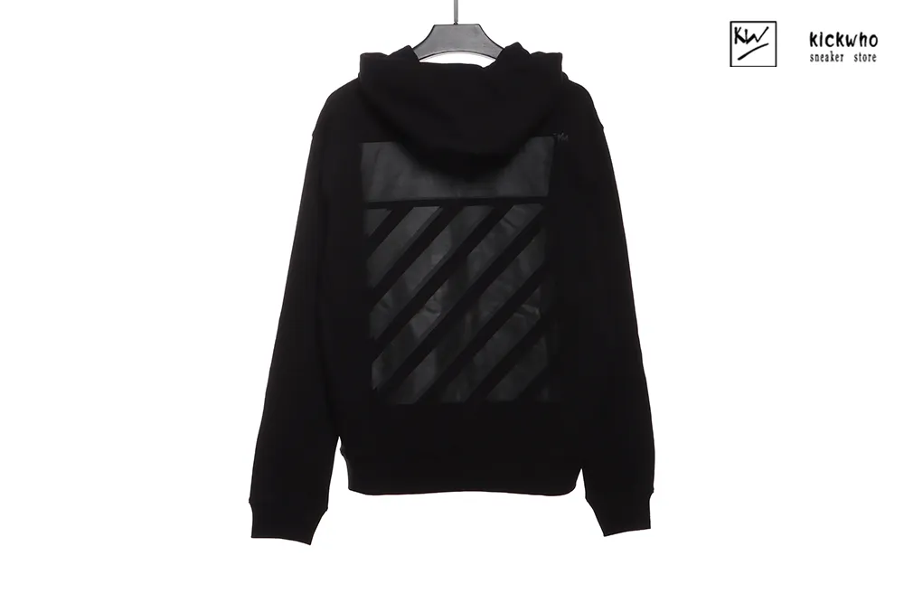 offwhite overlapping zebra crossing hoodie