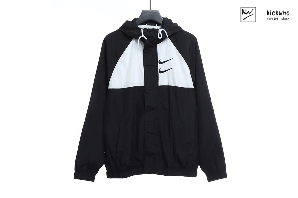 nike sportswear swoosh jacket black