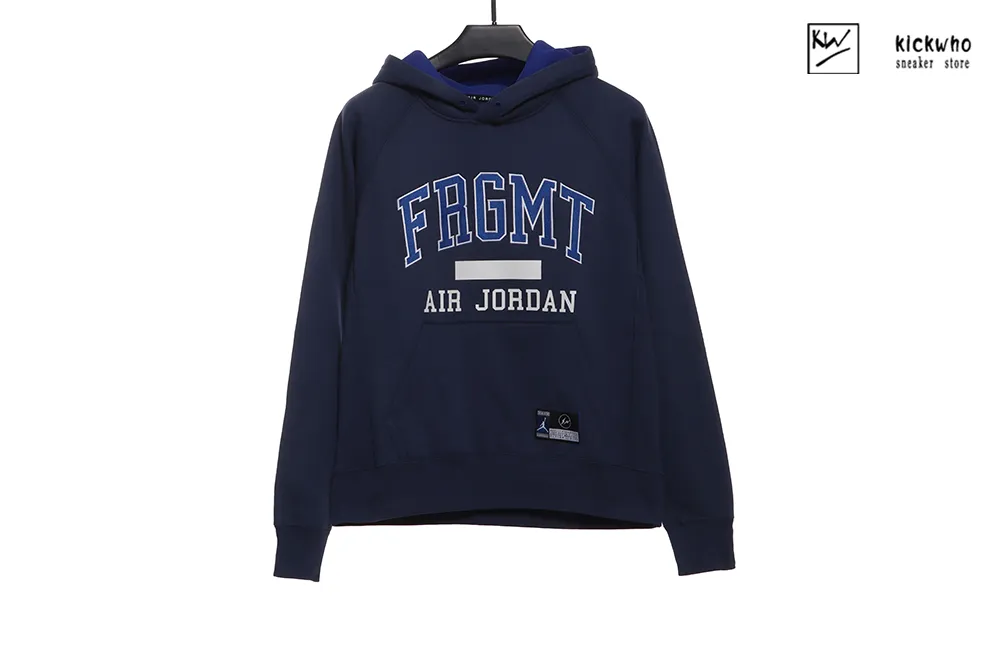 jordan x fragment pullover hoodie navy